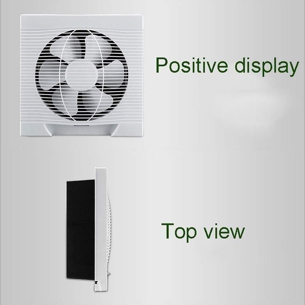 Wall Exhaust Fan，Plastic White Square Exhaust Fan Fumes Home Bathroom Strong Wall Ventilation Fan