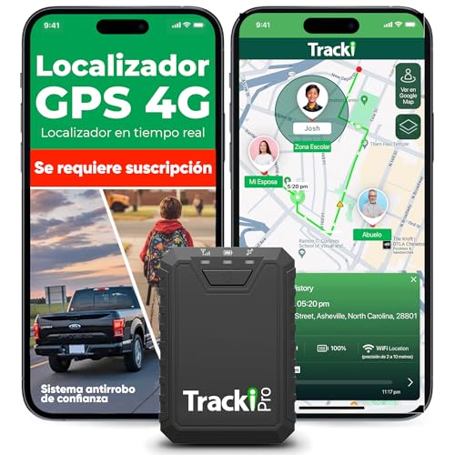 Tracki Pro GPS Tracker for Vehicles – Magnetic Waterproof 4G LTE Car Tracker, Long-Life Battery Up to 7 Months, Unlimited Distance, Smart Alerts, Hidden Tracking Device (Subscription Required)