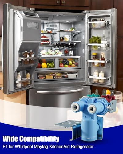 Image of W10853654 Refrigerator Water Inlet Valve Replacement Fits for Whirlpool Maytag KitchenAid Refrigerator, Replace 2188778 2188924 2155062 PS11731255