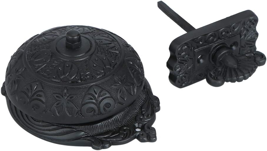 A29 Wireless Victorian Doorbell, Solid Brass Twist Doorbell in Oil Rubbed Bronze Finish – Mechanical, Vintage Doorbell with Manual Hand Turn Chime, Decorative Classic Design, Easy DIY Installation