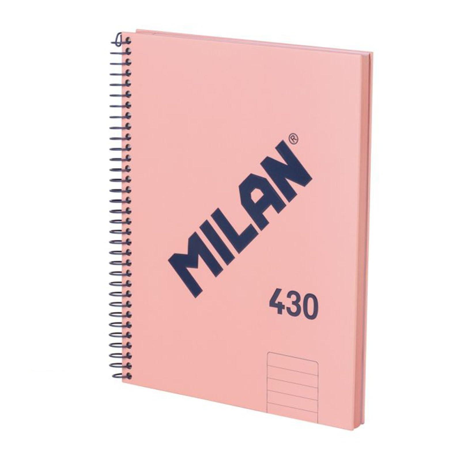 MILAN® A5 Hardcover Notebook - 7mm Lined Paper - 80 Sheets 95gsm - 430 Collection - Pink