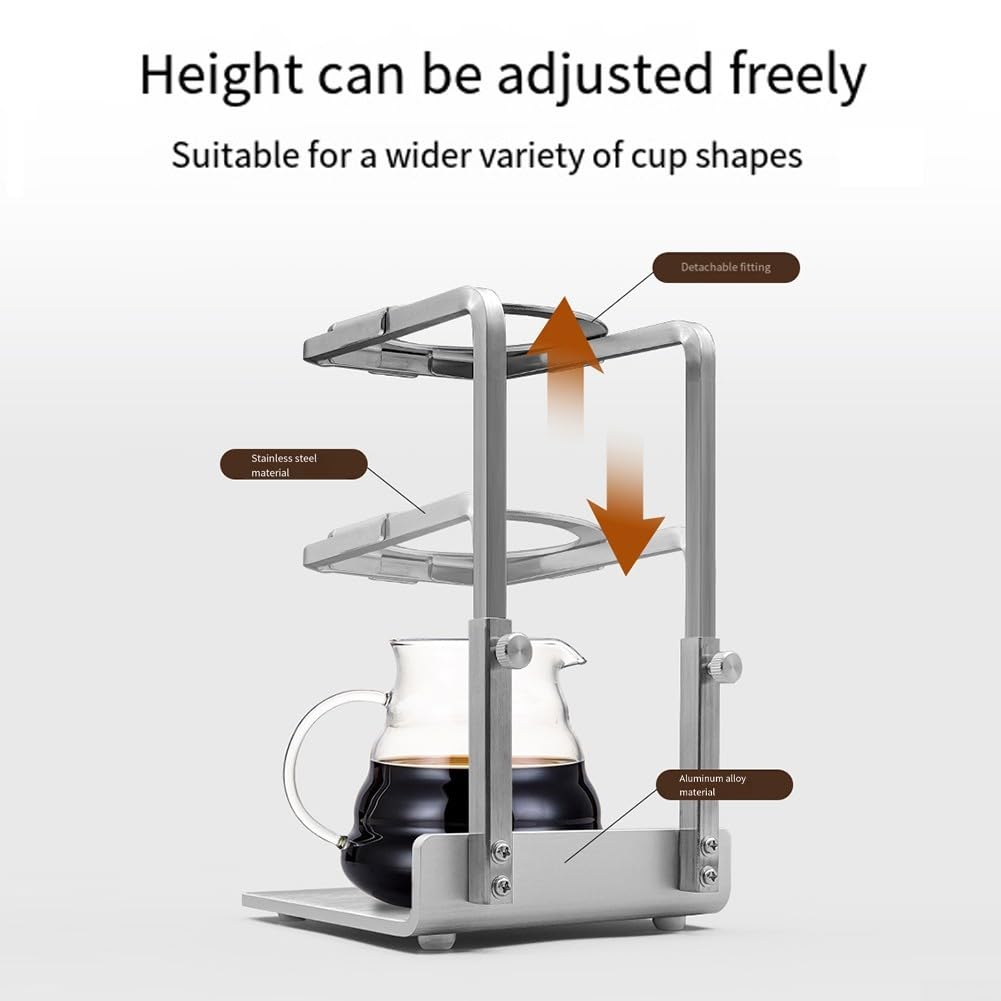 Soporte de embudo de filtro para tazas estándar, soporte de embudo de