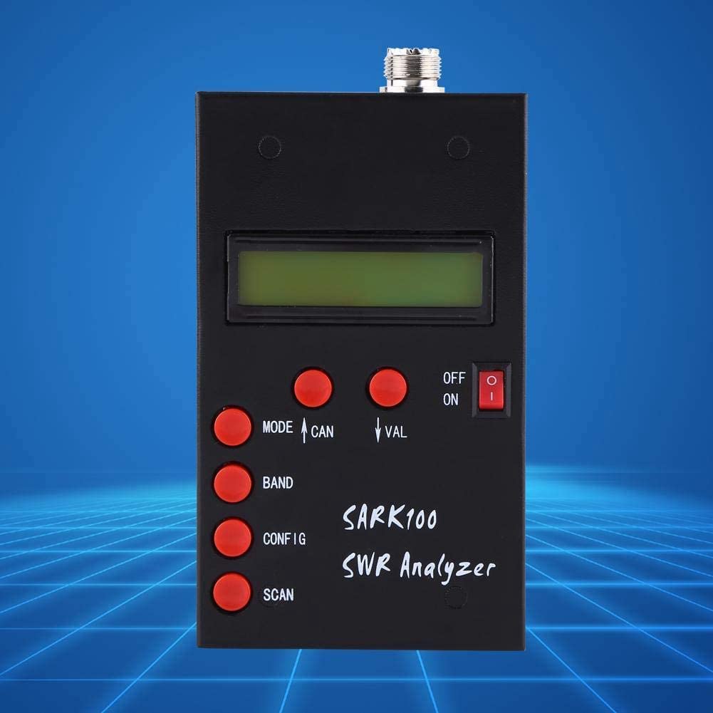 Analizador de Antena SARK100 Medidor de Antena SWR de Corta de 1-60MHz con Rango de MedicióN Utilizable de 1,0 una 9,99 SWR