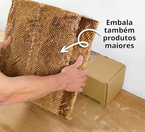 Papel Kraft Colmeia Buzz Refil 38cm x 30mts rende 48mts