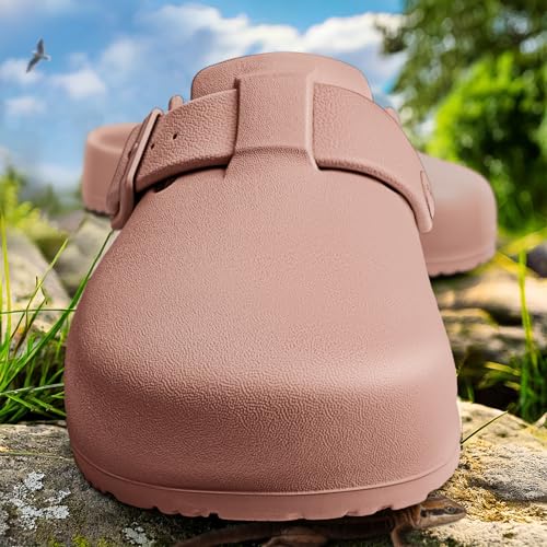 Image of KEMISANT Women Clogs,Comfortable Mules Sandals Slippers Nurse Garden Shoes Unisex for Men Cushioned Support