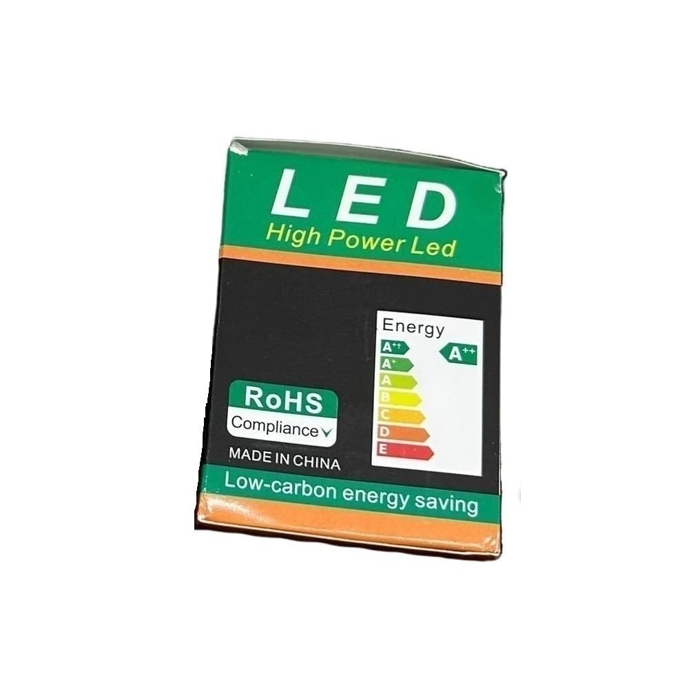 Light, 10 lampadine LED COB AC220V E14/E27/B22/GU10/GU5.3 6W/9W/12W Lampada da festa a casa (Yellow 9w,E14)