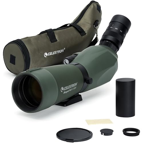 Celestron – Regal M2 65ED Spotting Scope – ED Glass for Birding and Outdoor Activities – Phase and Dielectric Coated BaK-4 Prism – Fully Multi-Coated Optics – Dual Focus – 16-48x Zoom Eyepiece