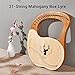 HUIOP Lyre, Lyre,Cega 21 Metal Strings Lyre Harp Box Lyre Harp Spruce Topboard Mahogany Backboard String Instrument with Tuning Wrench Strings Picks Music Note Sticker