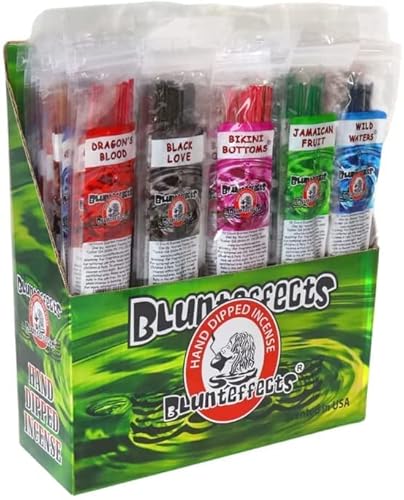 Blunteffects Incense Sticks - 12 Scents Assorted Packs - 12 Sticks Each Scent - 11" 144 Total Sticks - 300Grams #TOP26