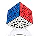 OJIN YUMO Gear Cube 3x3 Puzzle Kungfu Cube 3D Puzzle 3x3x3 Cube Puzzle Smooth Cube Twist Puzzle Cube with One Cube Tripod (Senza Adesivo)