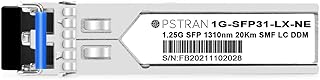 1.25G SFP LX for Netgear AGM732F Ubiquiti UF-SM-1G 1000Base-LX/LH Single-Mode Mini GBIC 1310nm SMF 10km/20km LC DOM Transceiver Module