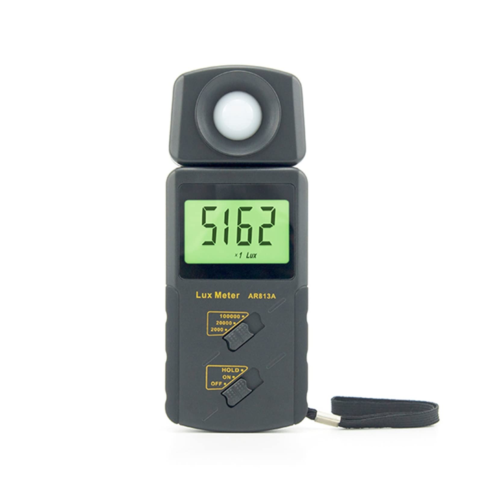 Luxómetro Portátil, Medidor de iluminancia, mano de mano. LCD Medidor de iluminancia digital de pantalla 1 ~ 100.000lux Medidor de iluminancia Monitor de radiación solar for granjas, centros comercial
