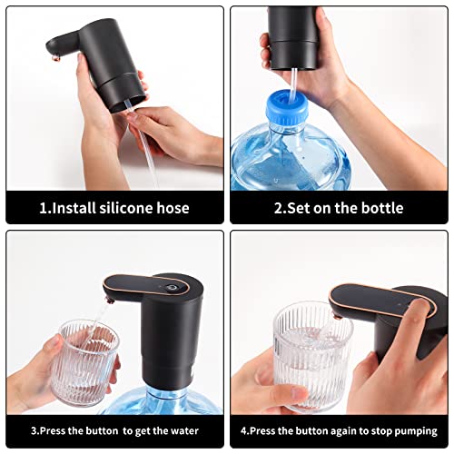 Portable Electric Water Bottle Pump 5 Gallon Water Bottle Dispenser Usb Charging Automatic Drinking Water Pump For Home Camping By Mkhs #TOP4