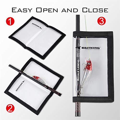 Kastking Fishing Lure Wraps,Four Pack,Large,7.48X 3.89 Inches #TOP5