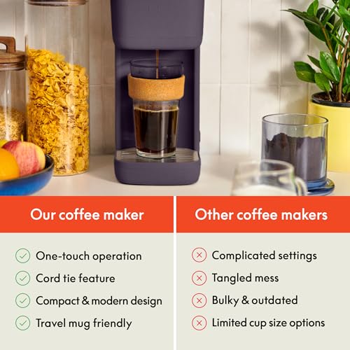 Image of bella K Cup Coffee Maker w / Water Tank, Plum