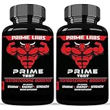 Prime Labs Testosterone Supplement for Men (2-Pack) - Stamina, Endurance, Energy, & Strength - Men's Testosterone Booster & Workout Supplement - 120 Caplets