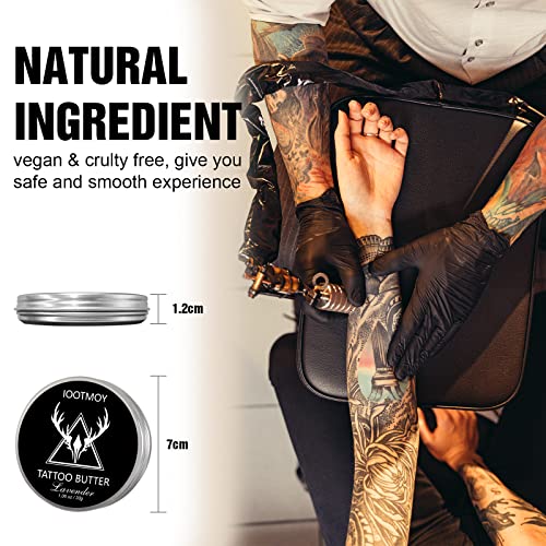 Tattoo Salve, Tattoo Cream, Tattoo Aftercare Tattoo Butter For Before, During, After The Tattoo Process – Lubricates & Moisturizes – 100% Vegan Replacement For Petroleum-Based Products（Lavender) #TOP2
