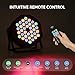 CO-Z 36 LED Stage Lights, RGB Par Lights with Remote Control, DMX Controller Compatible, DJ Lights Stage Lighting Indoor for Christmas Halloween Party, 4 Pack