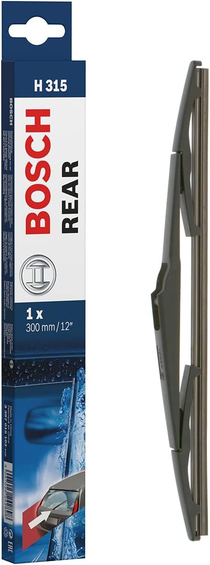 Escobilla limpiaparabrisas Bosch Rear H315, Longitud: 300mm − 1 escobilla limpiaparabrisas para la ventana trasera