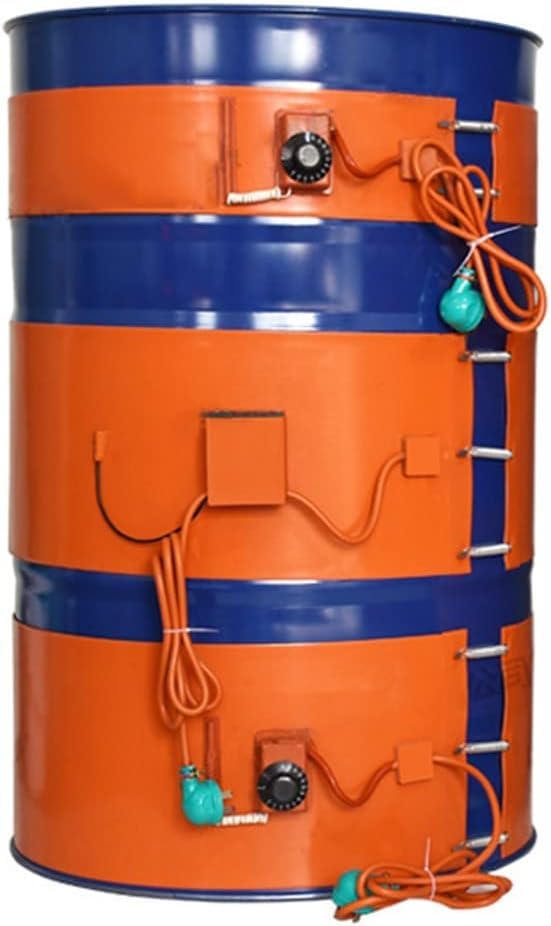 YQCXG Calentador de bidón de Aceite de silicio metálico, Calentador de Tanque de Aceite y Gas con Perilla Ajustable/termostato Digital, 220 V/110 V, para bidón de Aceite, Calentador de b