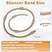 6920 906920 Brake Lathe Silencer Band for Ventilated Rotor, Ventilated Rotor Silencer Band Replacement for AMM CO 6920 SB6920, FMC/John Bean 90984/92022, Van Norman 11485, RELS 11488, Hunter 175-188-2