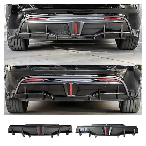Kit lèvre avant Tesla Model Y 2019-2023 noir brillant protection pare-chocs - 6