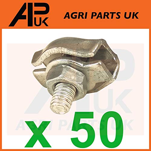 APUK 50x Metal Electric Fencing Fence Poly Wire Rope Cord Joiner connector Connection 3mm