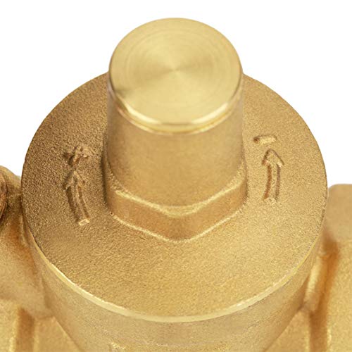 Water Pressure Regulator Valve with Gauge, DN25 Brass Tap Pressure