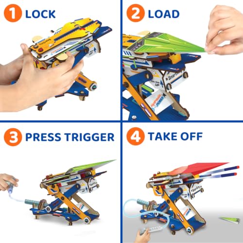 Smartivity 2in1 Hydraulic Aeroplane & Dart Launcher for Kids 6-14 - Image 4