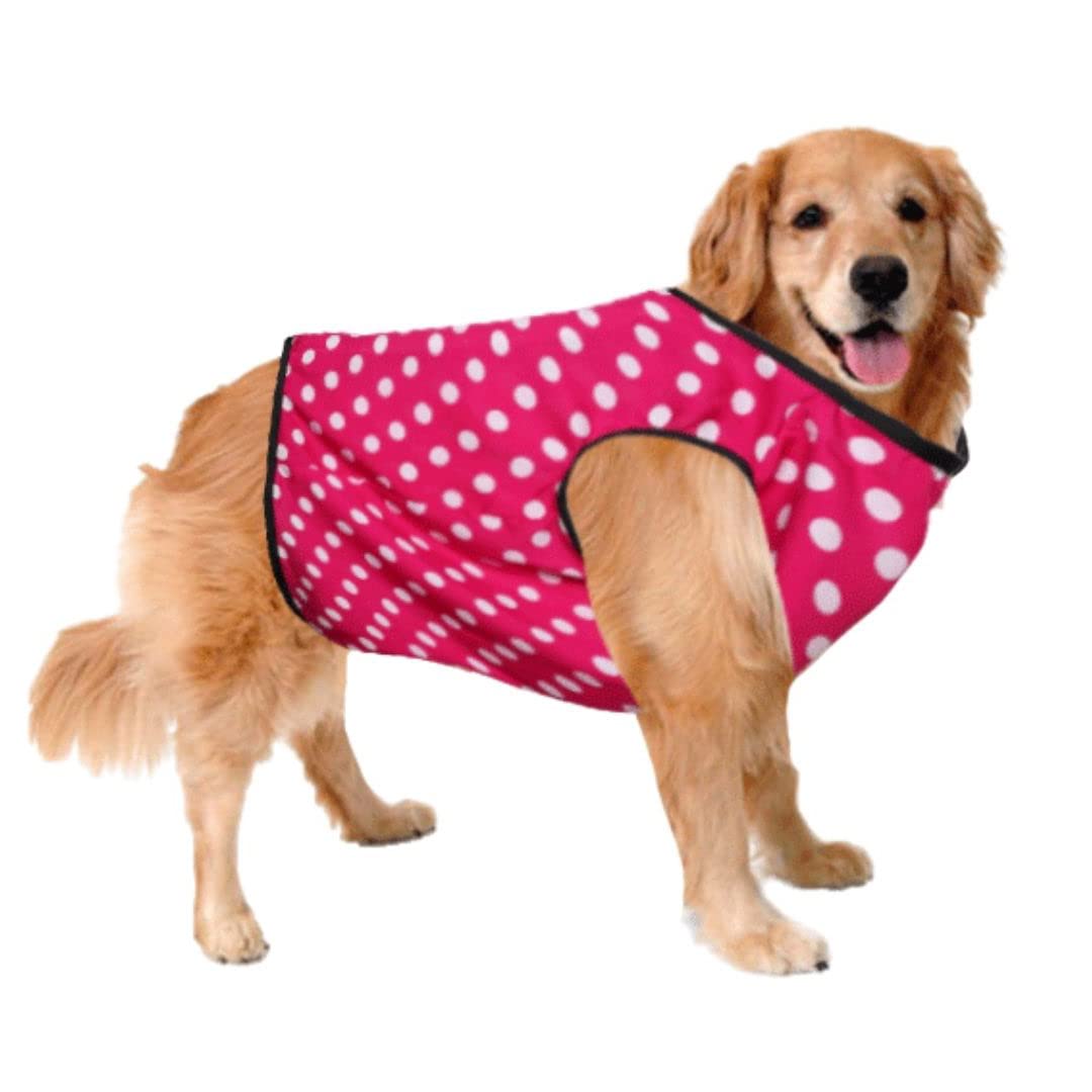 Sage Square Crazy Printed Dog T-Shirt, Trending Dog T-Shirt, Ultra Soft & Light Weight, Comfortable & Breathable Dog Apparel, Trendy Outfit (Medium - 16 inch) (Polka Pink) (B0B6VGZWM5) Amazon Price History, Amazon Price Tracker