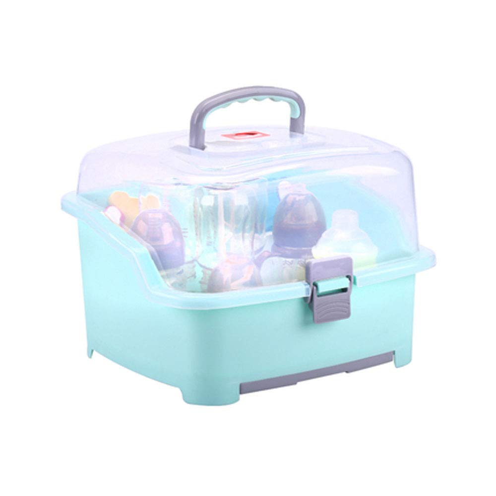 Boîte de rangement pour bouteille de bébé anti-poussière avec bac de drainage efficace