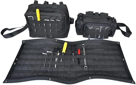 حقيبة تخزين قفص شحن مع جيوب متعددة لمنظمي 2007-2017 J e ep Wrangler JK 2 & 4 أبواب حقيبة شحن قابلة للطي