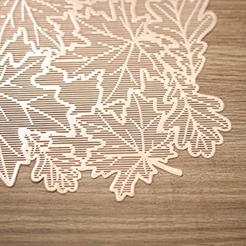 Magizi by Tuut, Enfeite de Natal, Lugar Americano Folha, Champagne, 45x30cm