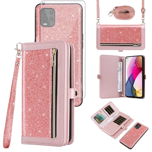 Housse anti-choc Moto G Stylus 5G 2021 Asuwish pour protéger l'écran et ranger vos cartes