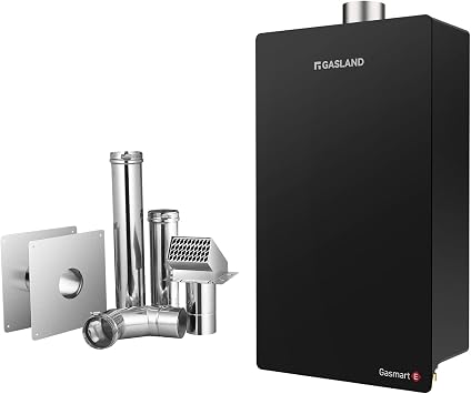 Propane Tankless Gas Water Heater, GASLAND CE528LP Up to 5.8 GPM 150000 BTU Indoor Installation Residential Propane On-demand Tankless Instant Hot Water Heater,3" Stainless Steel Vent Pipe Kit