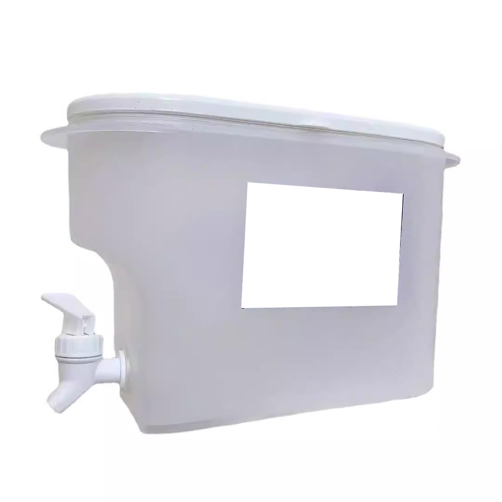 Qxiao White Beverage Dispenser 3.5L Drink Dispensers With Leak-Proof Spigot Plastic Cold Drink Juice Beverage Dispenser Jug Iced Tea Lemonade Juice Water Dispensers For Restaurant Hotel Party Tea Cold Brew