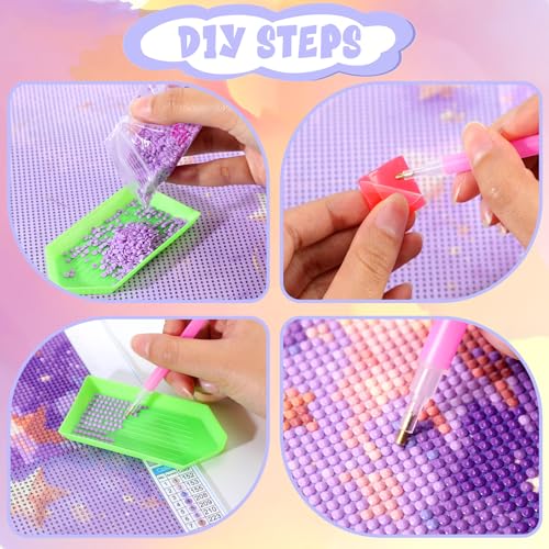HMDIIMGE Two Disco Ball Diamond Painting Art Kit for Adults DIY Diamond Art Painting Full Drill Round Gem Art for Crafts Wall Decor 12x16 Inch by HMDIIMGE - Image 5