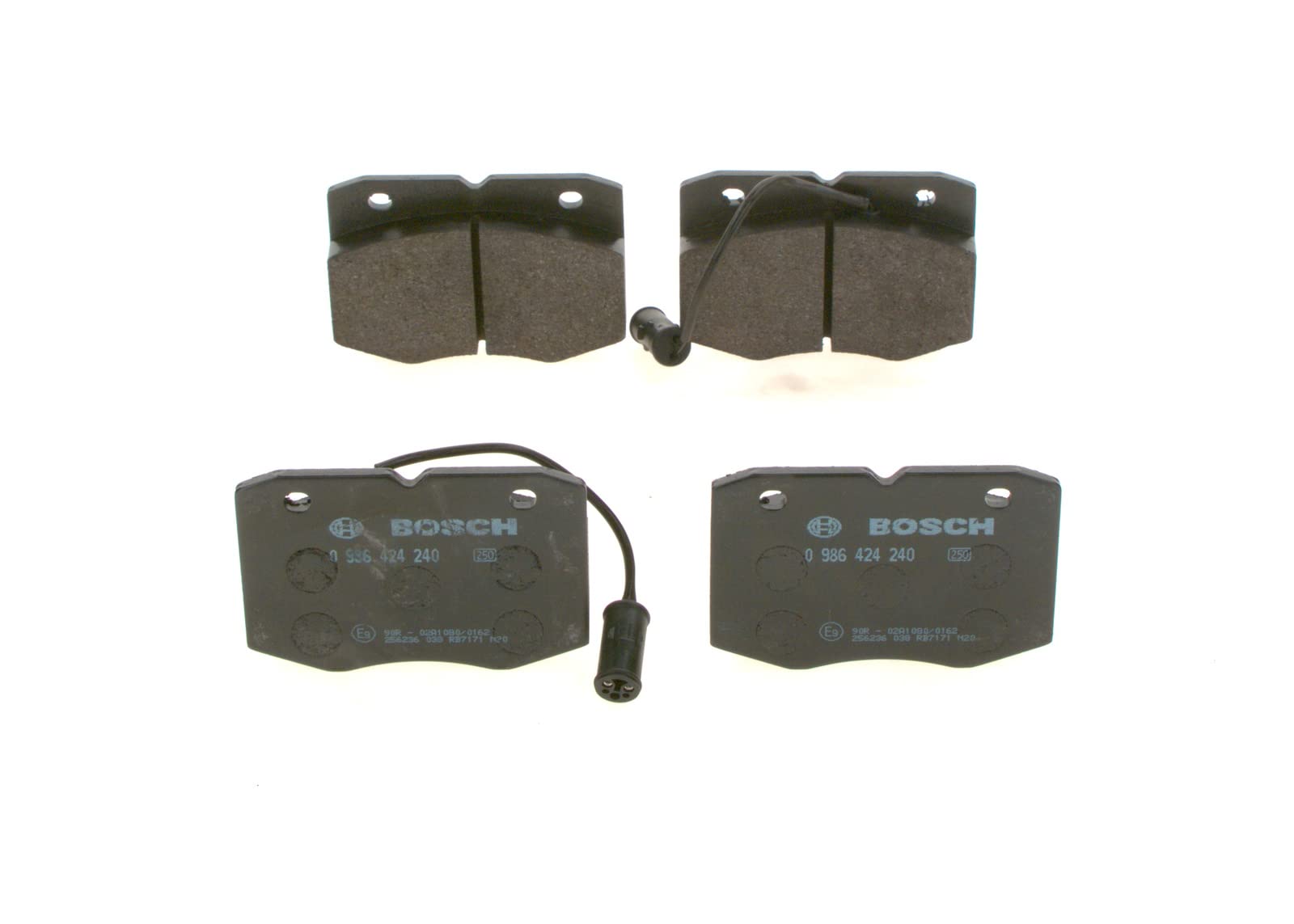 Pastiglie Freni Bosch BP1680 Per Asse Anteriore - Senza Rame, ECE-R90, Confezione Da 4 Pezzi - Foto 3