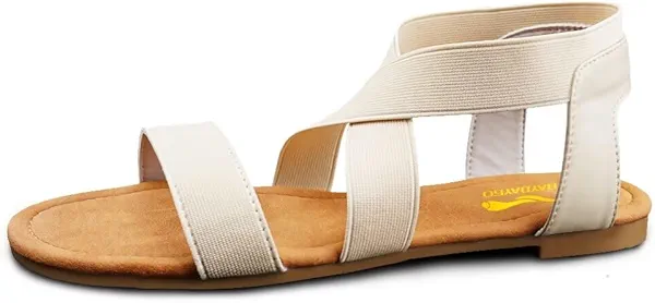 DAYDAYGO Women's Elastic Flat Sandals