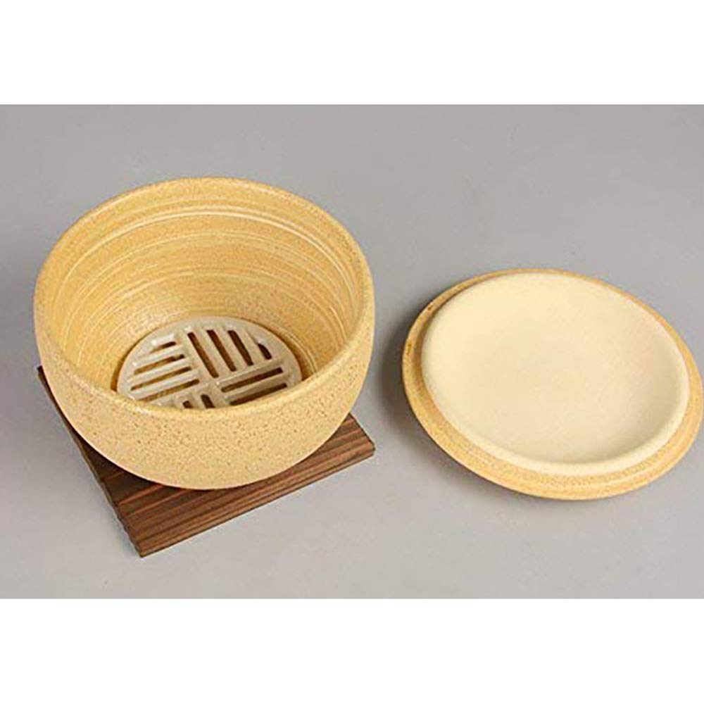 新品　レンジ対応　長谷園　陶珍　大（二合分）おひつ/蒸し器　クリーム色 長谷園 公式 陶珍 大 粉引 800ml おひつ ごはん約二合分 保存