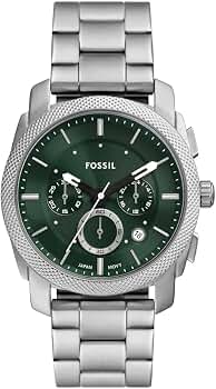 Fossil Reloj Analógico para Hombre de Cuarzo con Correa en Acero