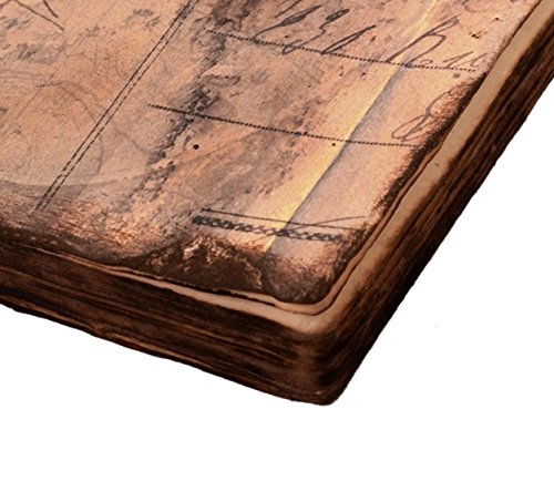 Purpledip Handmade Journal (Vintage Diary) 'Secret Romance': Fire Burnt Handmade Paper Notebook; Unique Gift For Personal Memoir (11117) - Image 4