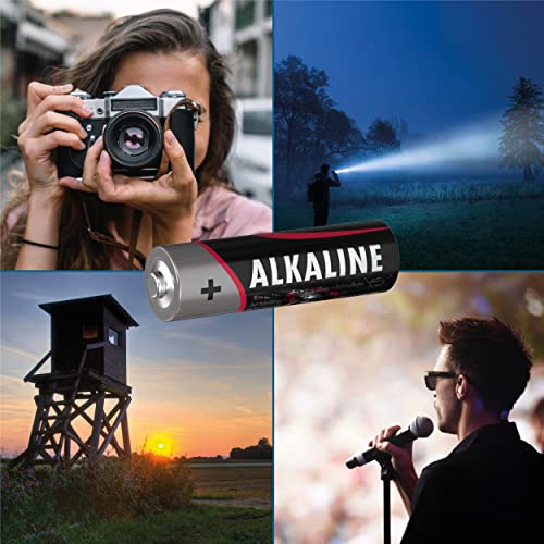 Ansmann Aa Alkaline Batteries (Lr6) Longlife With High Capacity For Clocks, Radios, Remote Controls, Telephones, Etc. (Pack Of 20) #TOP2