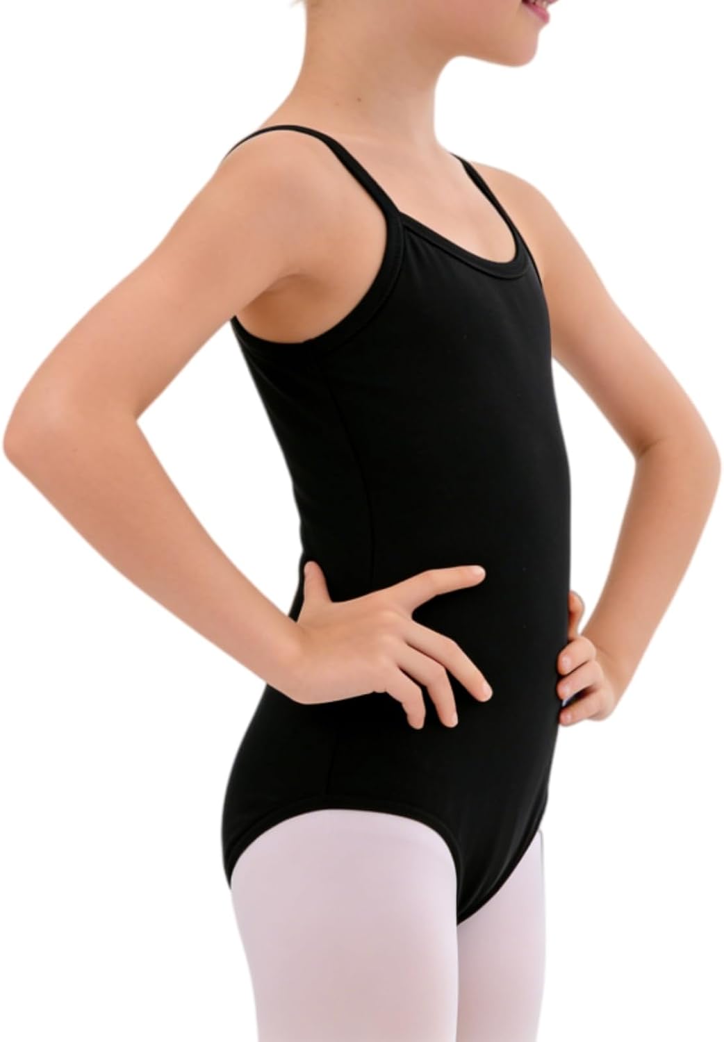 Nude And Black Seamless Girls Ballet Dance Leotards Costume Camisole Leotard Undergarment Gymnastic Leotard