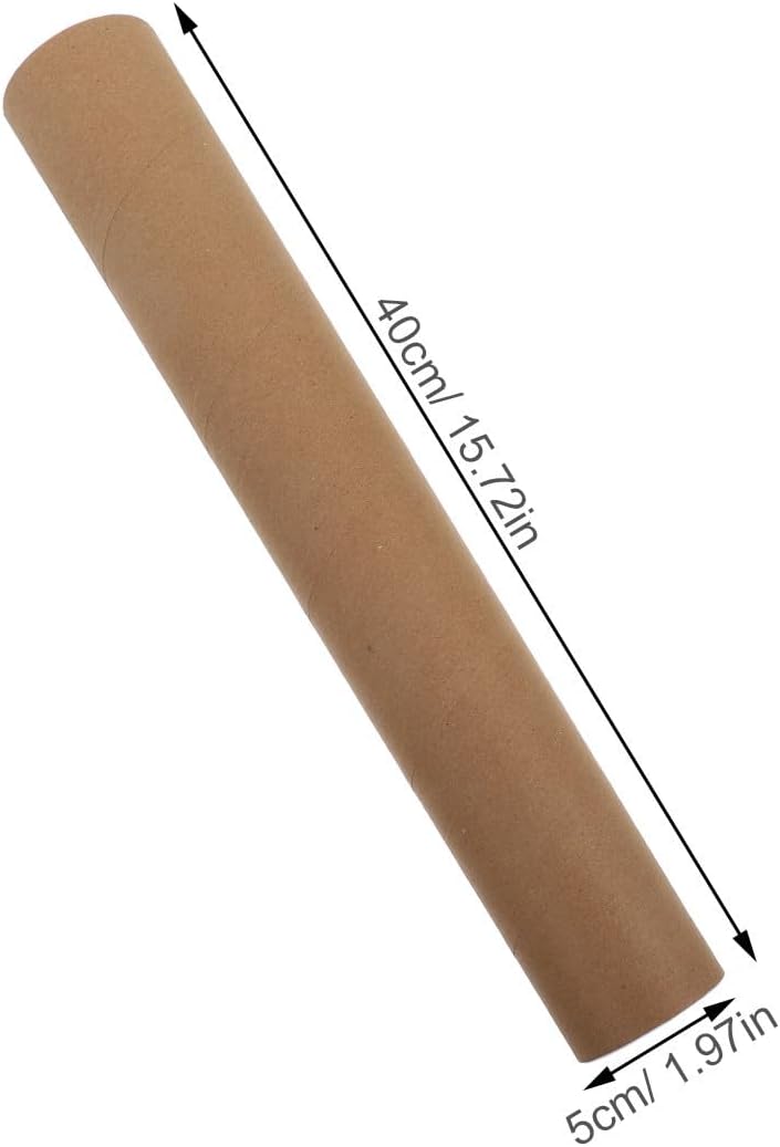 10pcs round Kraft Paper Poster Mailing Tubes with Caps, Sturdy Cylinder Mailers for Artwork and Documents, Keeps Posters Flat and Secure for Shipping and Storage