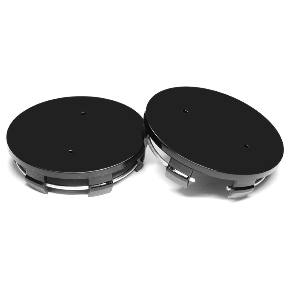 4 Coprimozzo Centrali WANGXI 54mm (adatti Per 52-50mm) Per Auto - Tappi Per Cerchi In ABS Nero Cromato, Antipolvere