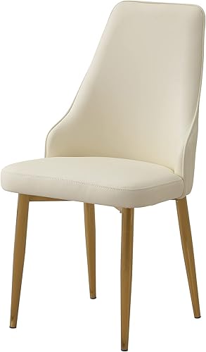 Miniatura 4 de Dining Chairs Set of 2, PU Leather Upholstered Seating Chair Sets with Strong Metal Legs for Dining Room, Kitchen Table, Living Room, Bedroom and