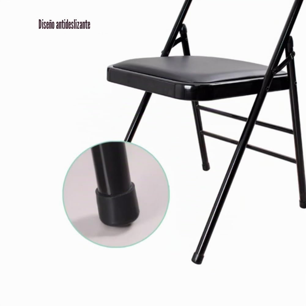 Silla Plegables De Yoga Pilates, Silla Auxiliar Yoga para Hogar, Silla De Yoga Iyengar Plegable, Silla De Yoga De Metal con Respaldo, Cuero PU De Calidad(Orange)