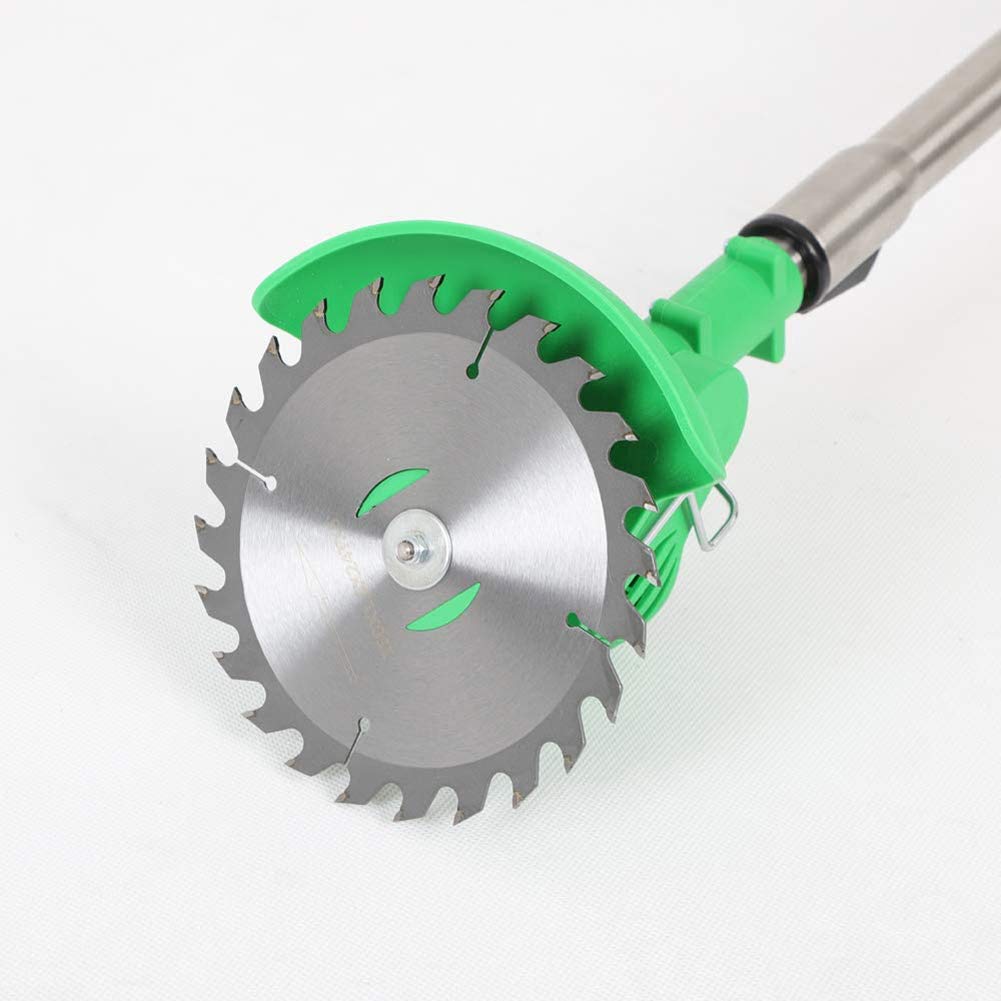 WRISCG Cortacésped Inalámbrico 12V/21V Jardín Cortacéspedes Herramientas eléctricas para Exteriores Lncluir Batería+Cargador+Cuchilla Redonda+Hoja de Metal+Cuchilla de plástico,21v