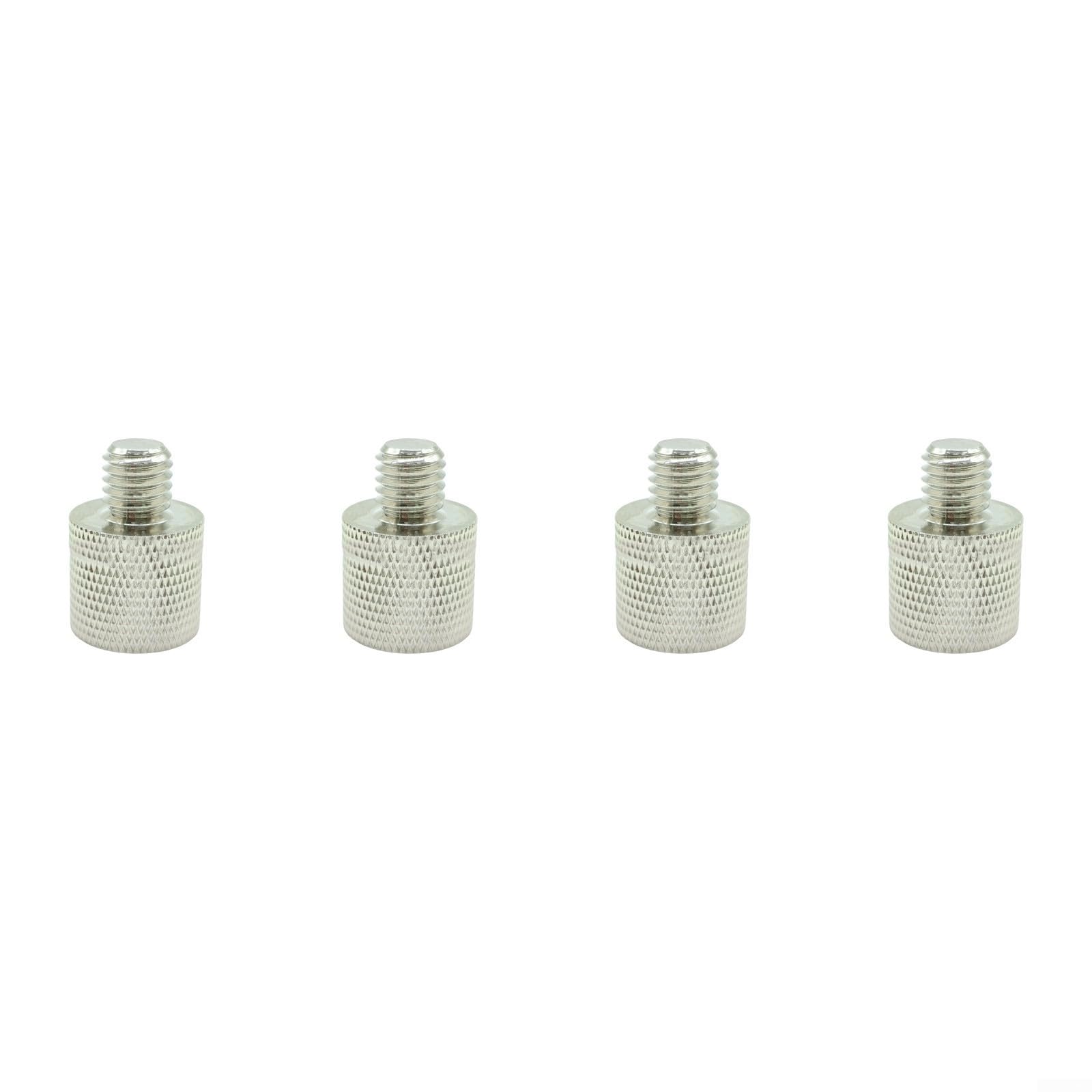 Adapter for Connecting M10 Mount Hardware to 3/8 Inch For Antenna Threads on For JPC Mounts and For Kenwood TM-D710 TM-V71 Radios (4pcs)